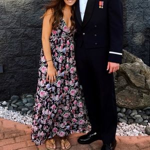 Adelyn Rae floral print maxi dress